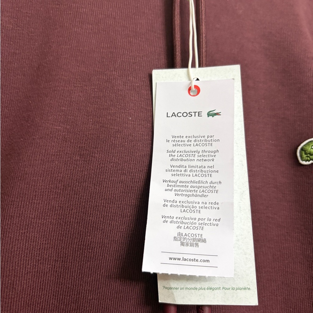 Lacoste Men's Maroon Sweater - Picture 3 of 5